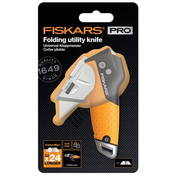 Fiskars 1027224 CarbonMax Folding Utility Knife