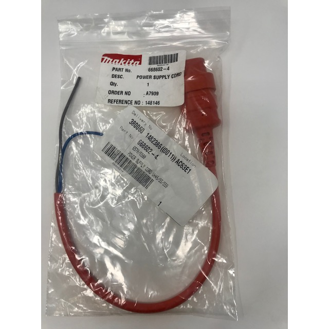 Makita 668602-4  Power Supply Cord Uh45/55/5580 