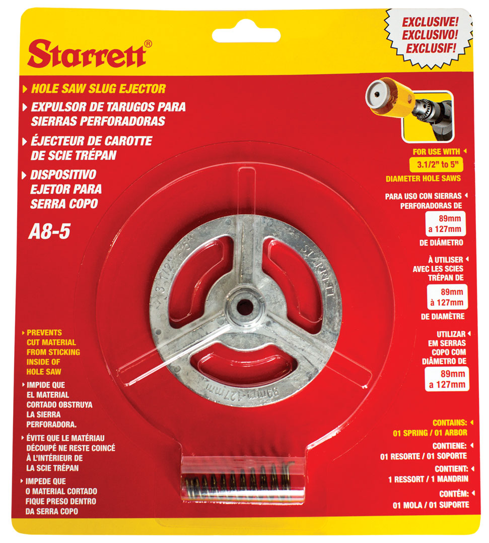 Starrett KA8-5  89mm - 127mm (3.1/2" - 5") Hole Saw Core Ejector