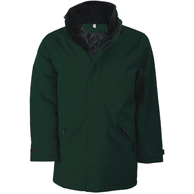 Kariban KB677 Quilted Parka Jacket - Forest Green Medium only (40" chest)