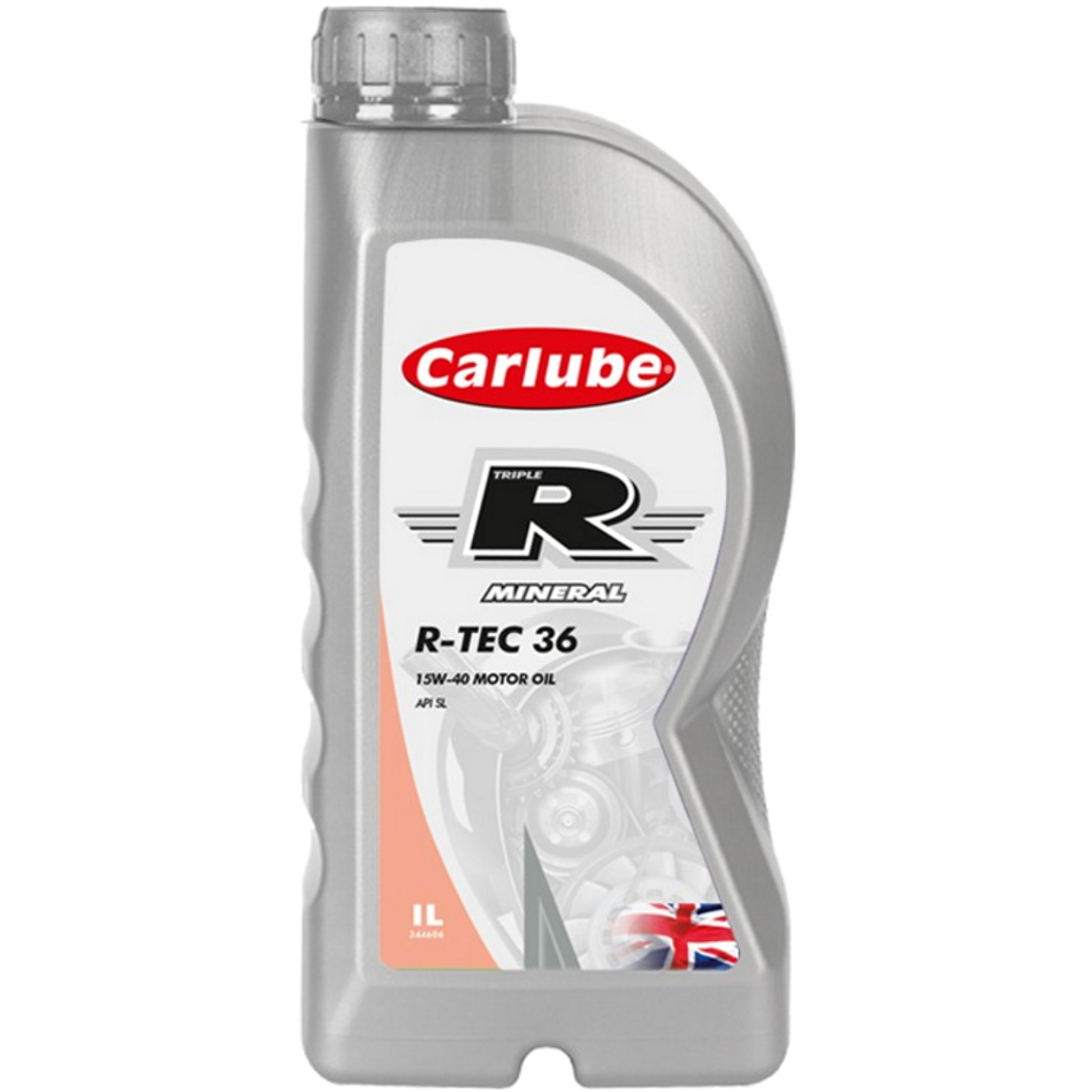 Tetrosyl KCE001 Carlube Triple R 15W-40 R-Tec 36 Mineral Motor Oil 1L