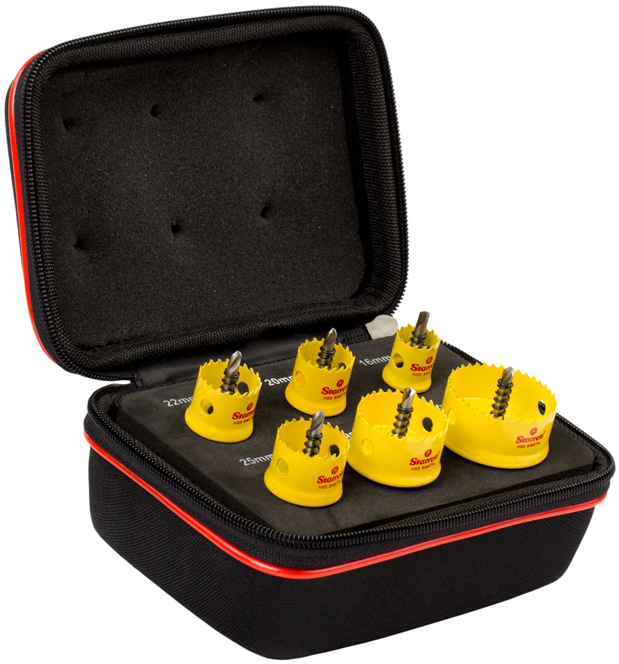 Starrett KCS06001 6 Piece Cordless Smooth Cut Bi-Metal Holesaw Kit