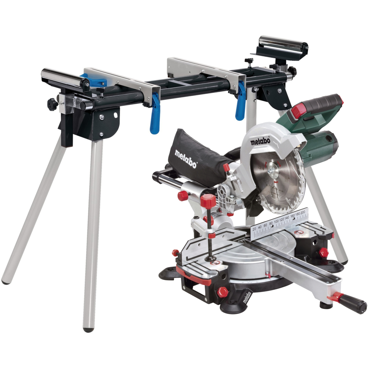 Metabo KGS216M 110V 216mm Sliding Mitre Saw with FREE Mitre Saw Stand