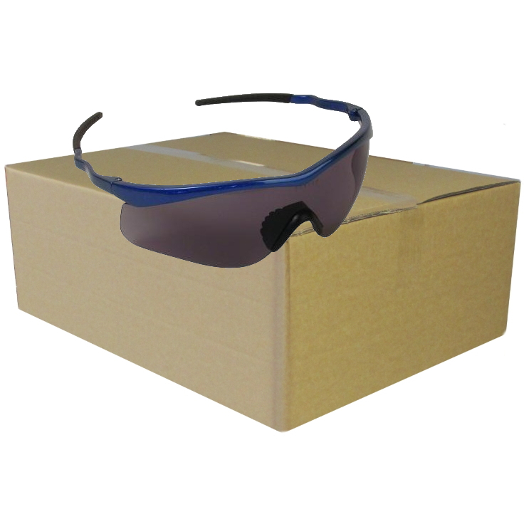 JSP ASA650-147-900 (Packet of 10 pairs) Krypton Blue/Smoke Safety Spectacles