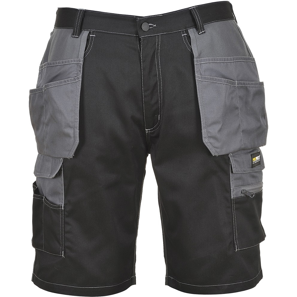 Portwest KS18 Granite Holster Shorts - Black/Zoom Grey