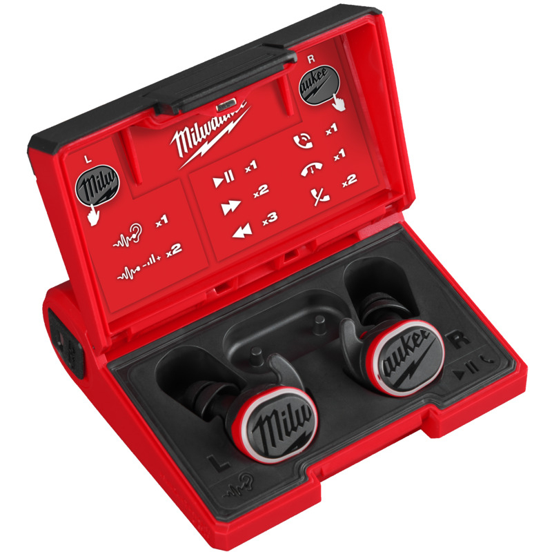 Milwaukee L4 RLEPB-301 USB Rechargeable Hearing Assist Earplugs with Bluetooth