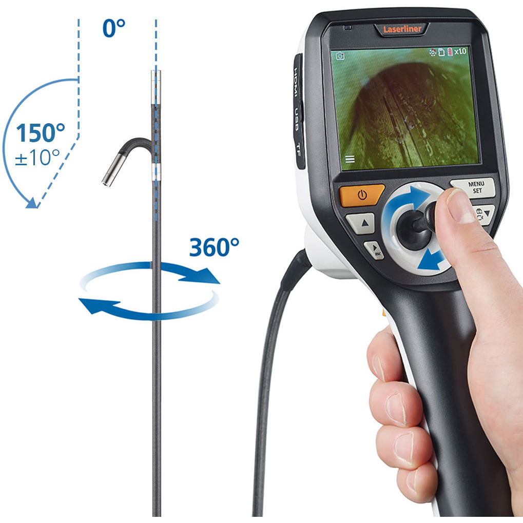 Laserliner 32070  082.277A VideoInspector 3D Micro Professional Video Inspection System (3,9 mm; 1 m) 