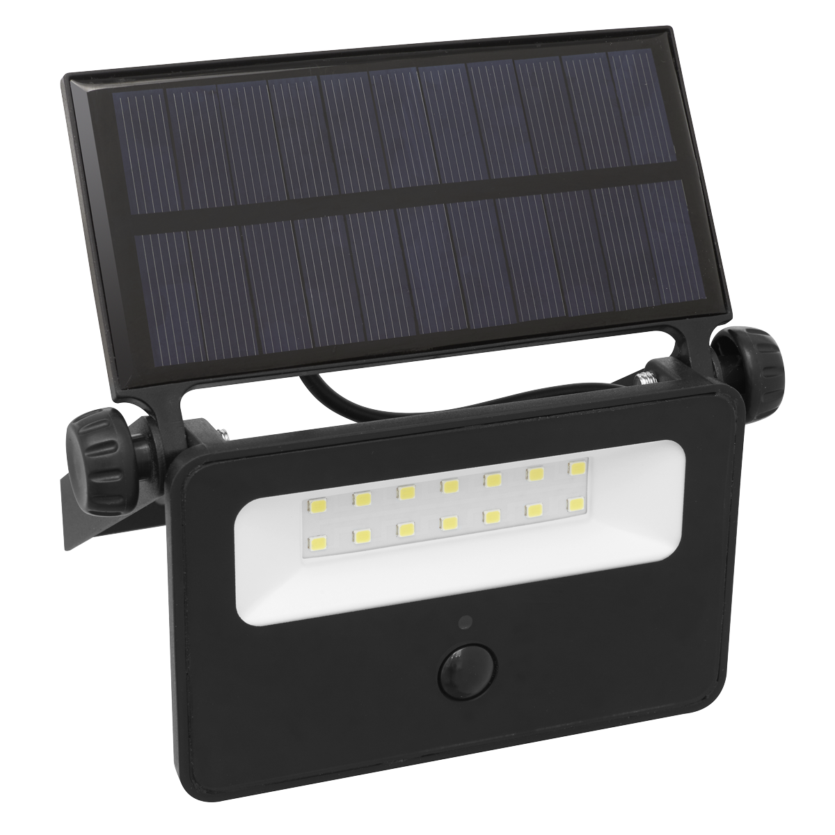 Sealey LED16S Extra-Slim Solar Floodlight with Wall Bracket 16W SMD LED