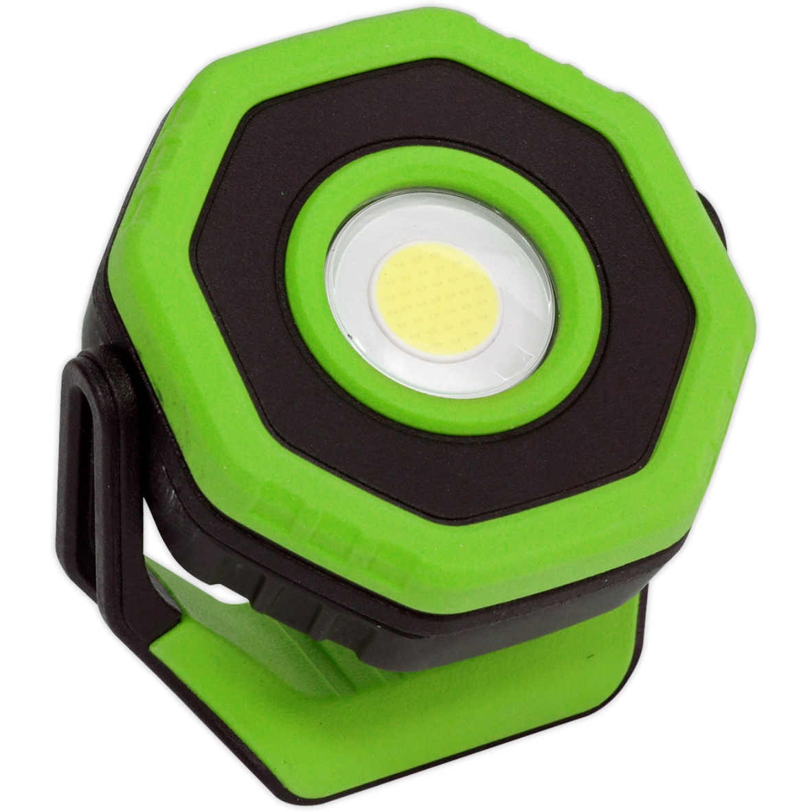 Sealey LED700P Rechargeable Pocket Floodlight with Magnetic Base 360° 7W COB LED - Green
