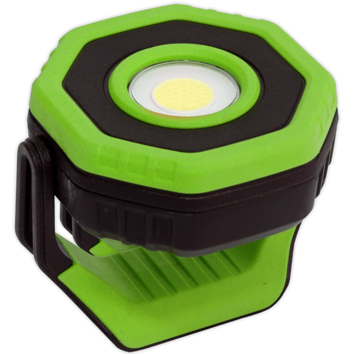 Sealey LED700P Rechargeable Pocket Floodlight with Magnetic Base 360° 7W COB LED - Green