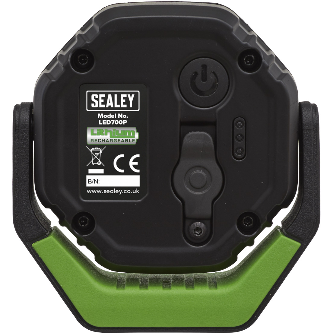 Sealey LED700P Rechargeable Pocket Floodlight with Magnetic Base 360° 7W COB LED - Green