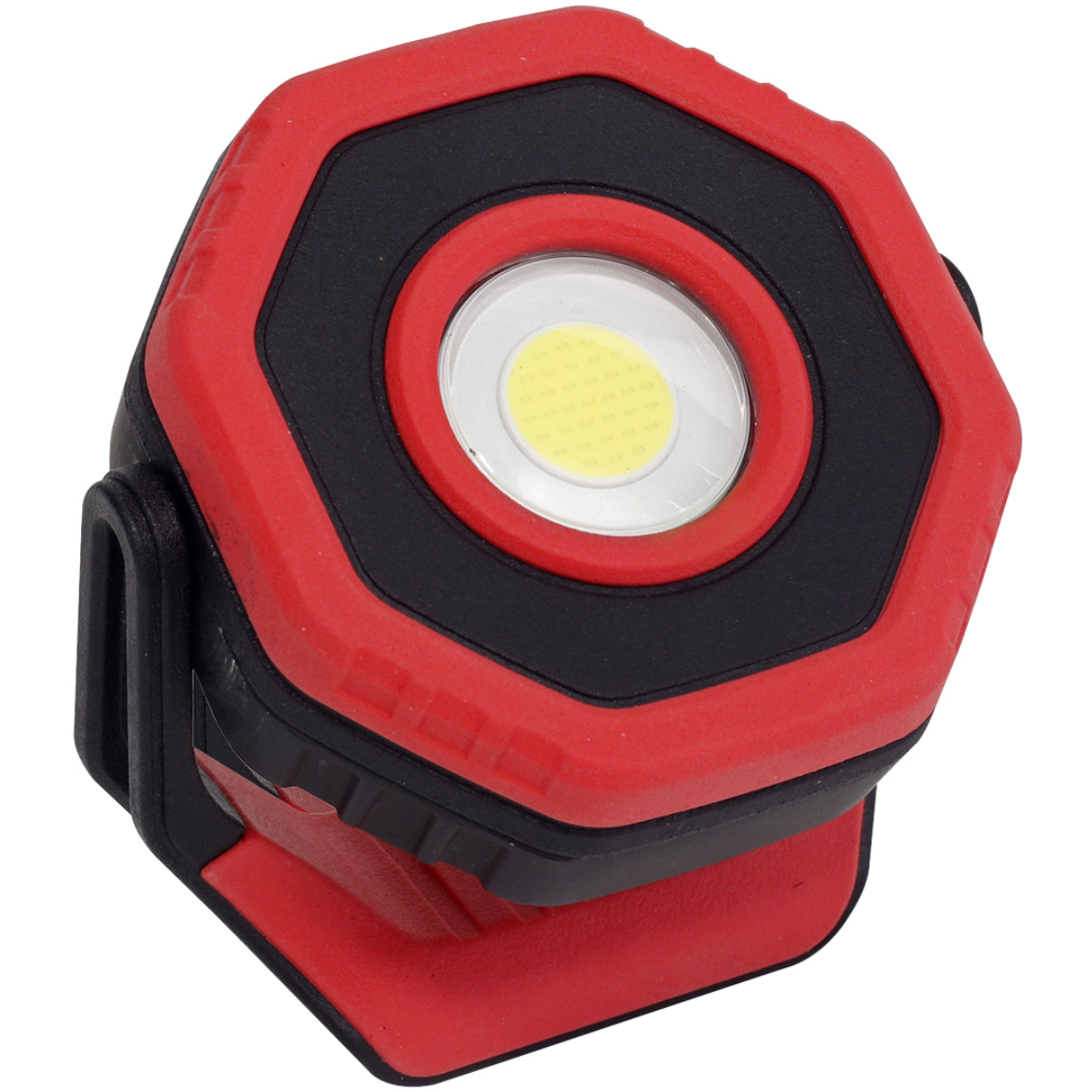 Sealey LED700PR Rechargeable Pocket Floodlight with Magnetic Base 360° 7W COB LED - Red