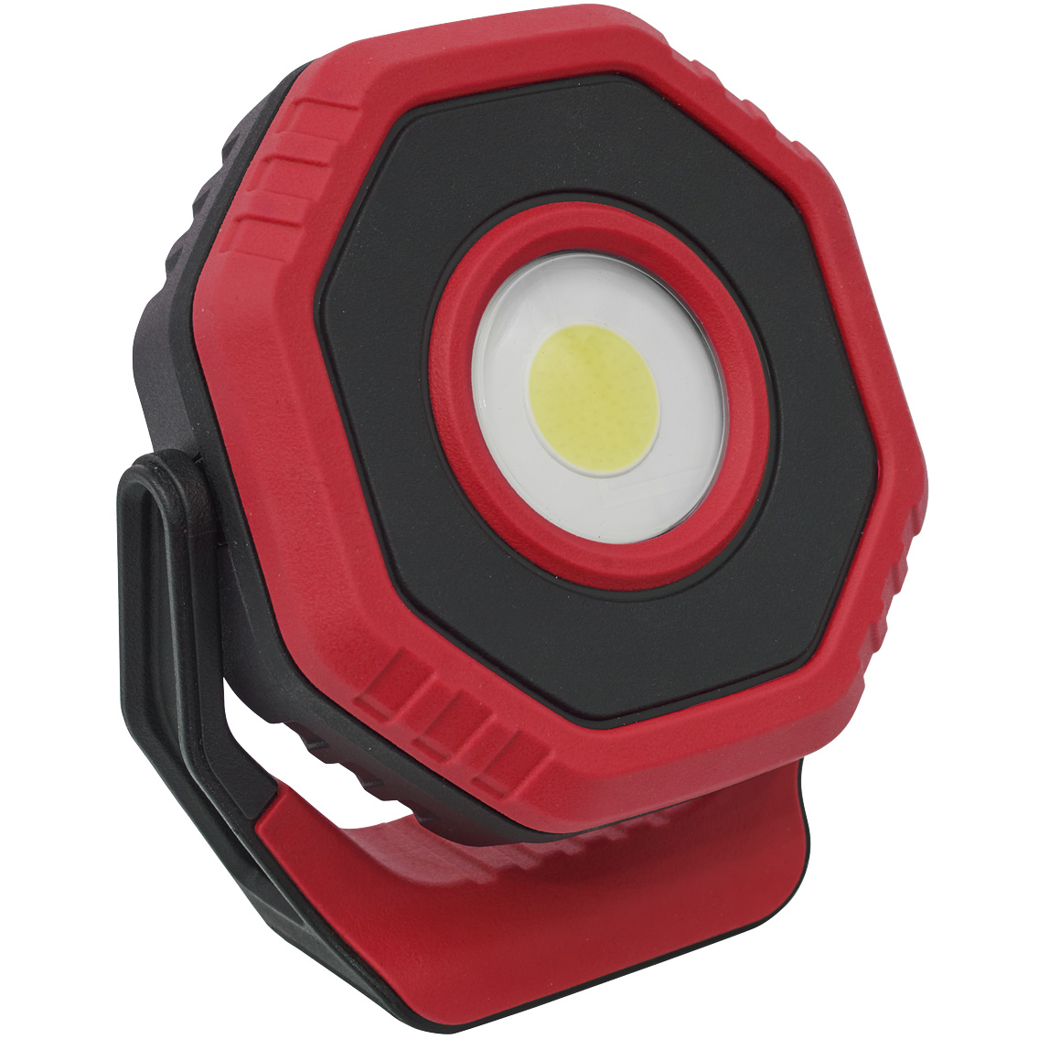 Sealey LED700PR Rechargeable Pocket Floodlight with Magnetic Base 360° 7W COB LED - Red