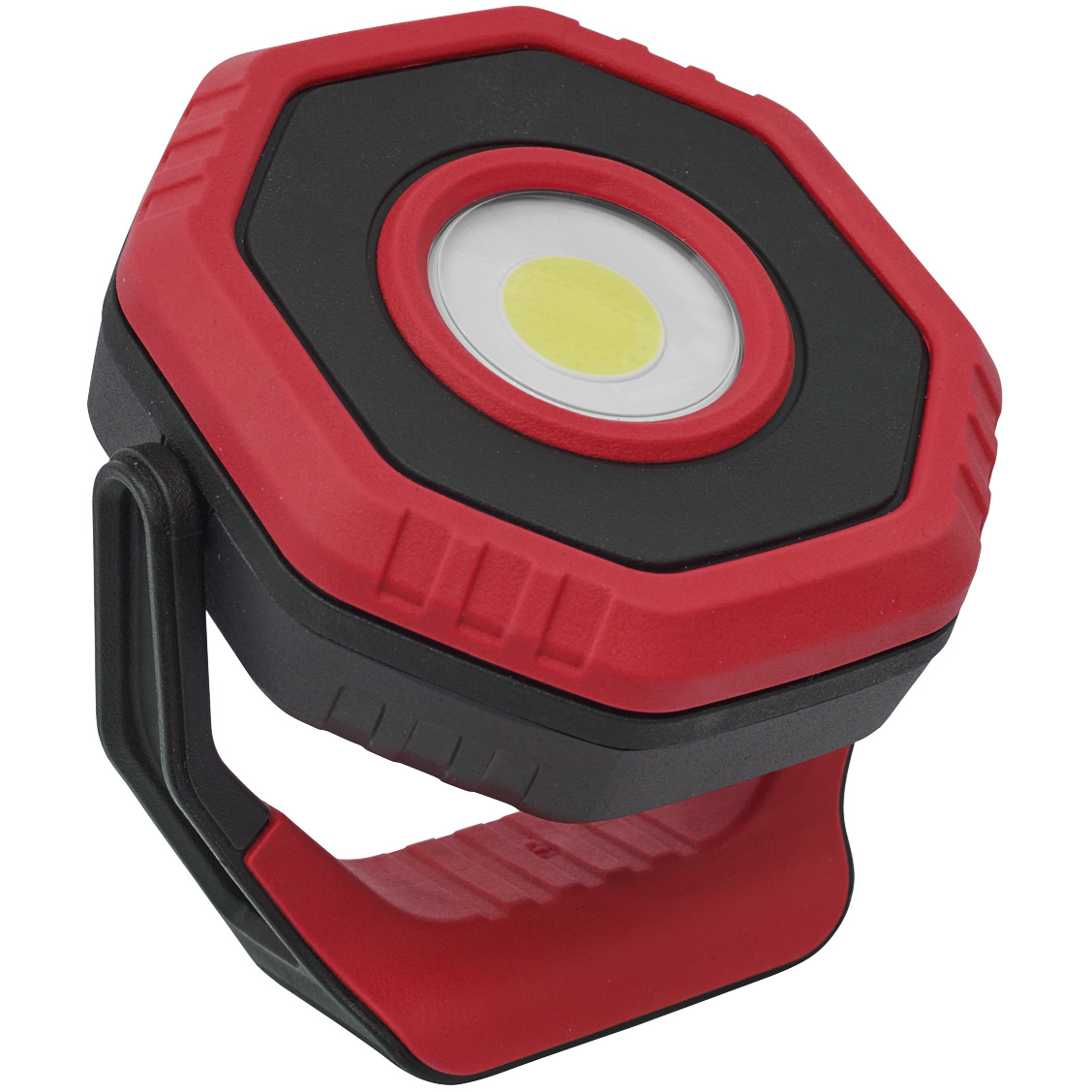 Sealey LED700PR Rechargeable Pocket Floodlight with Magnetic Base 360° 7W COB LED - Red