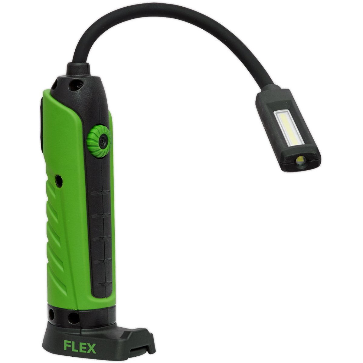 Sealey LEDFLEXG Flexi Rechargeable Green Inspection Lamp Lithium-ion 1 COB + 1 LED