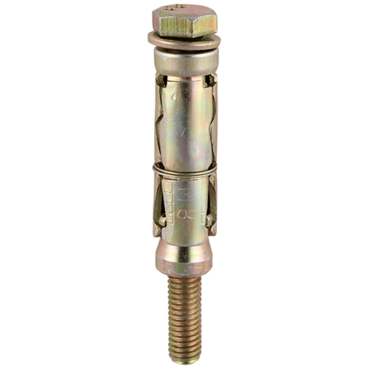 Timco 0840LSH M8 x 40L Shield Anchors Loose Bolt Zinc&Yellow Box of 25