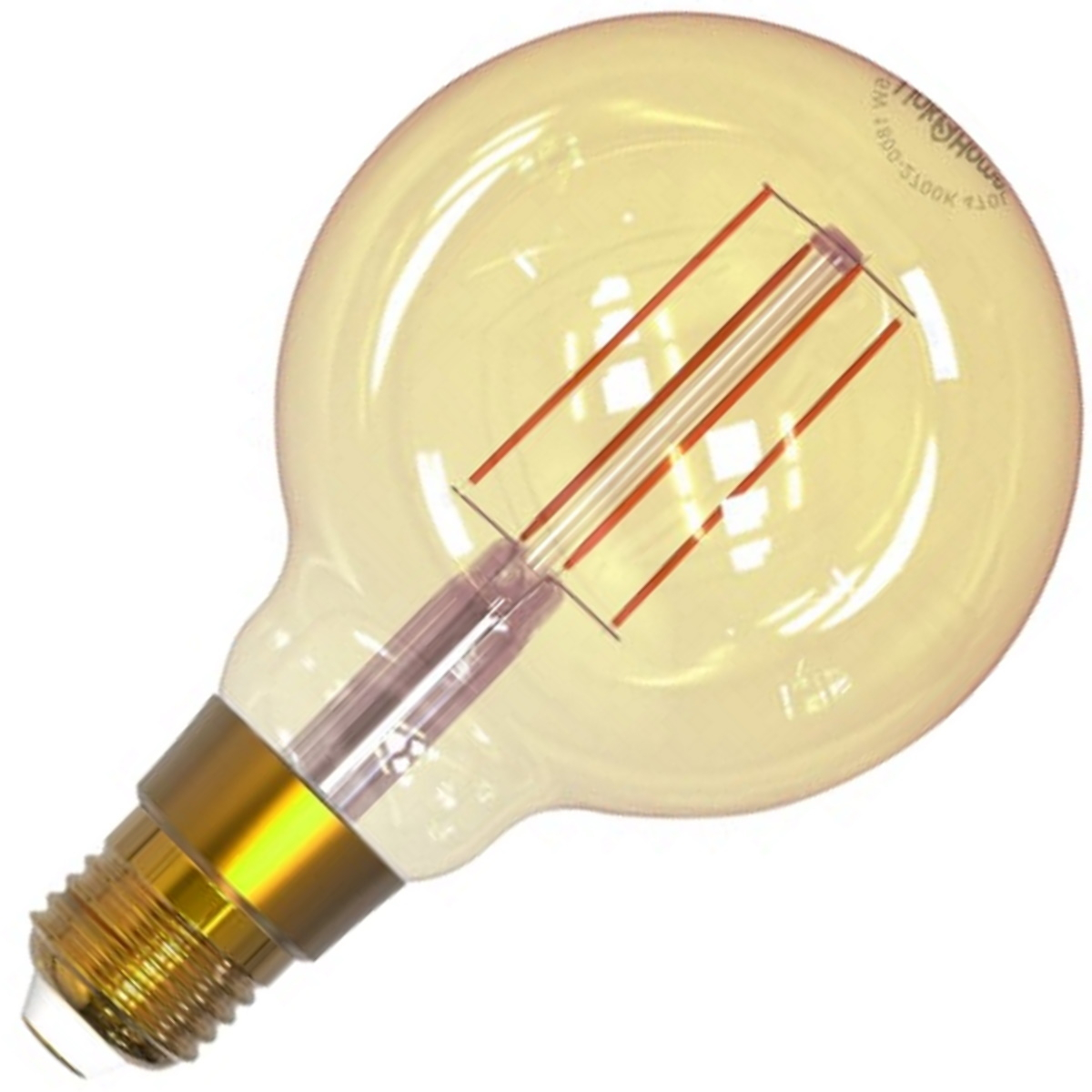 Link2Home L2HFE27L6W Wi-Fi LED ES (E27) Balloon Filament Dimmable Bulb, White 470 lm 5.5W  LTHFE27L6W