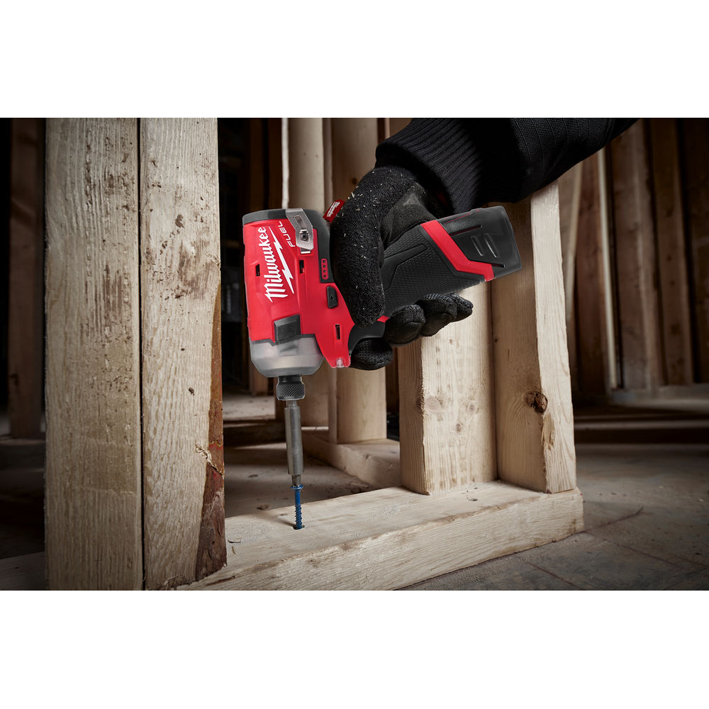 Milwaukee M12FQID-202X M12 Fuel Surge Hydraulic Impact Driver with 2 x 2.0Ah Batteries, Charger and Case