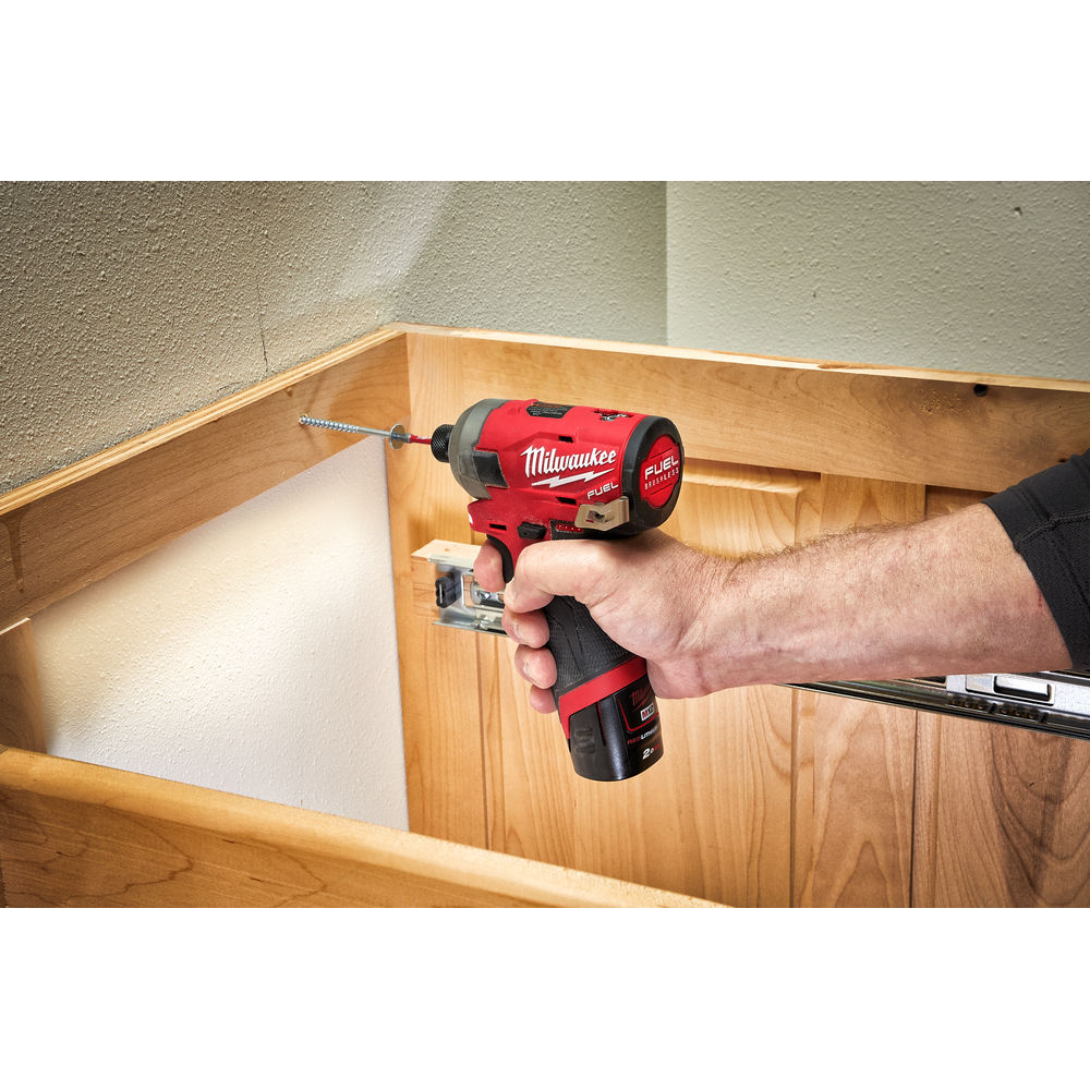 Milwaukee M12FQID-202X M12 Fuel Surge Hydraulic Impact Driver with 2 x 2.0Ah Batteries, Charger and Case
