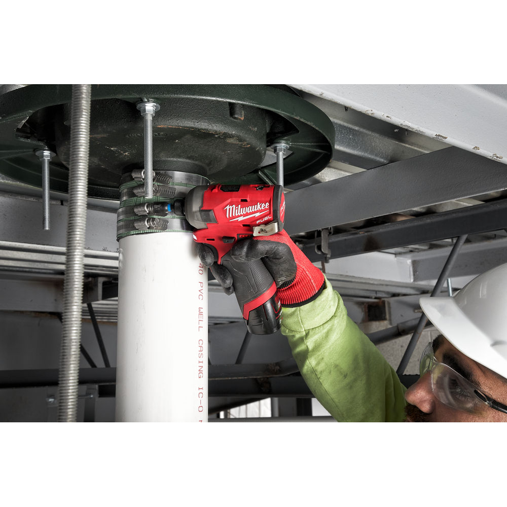Milwaukee M12FQID-202X M12 Fuel Surge Hydraulic Impact Driver with 2 x 2.0Ah Batteries, Charger and Case
