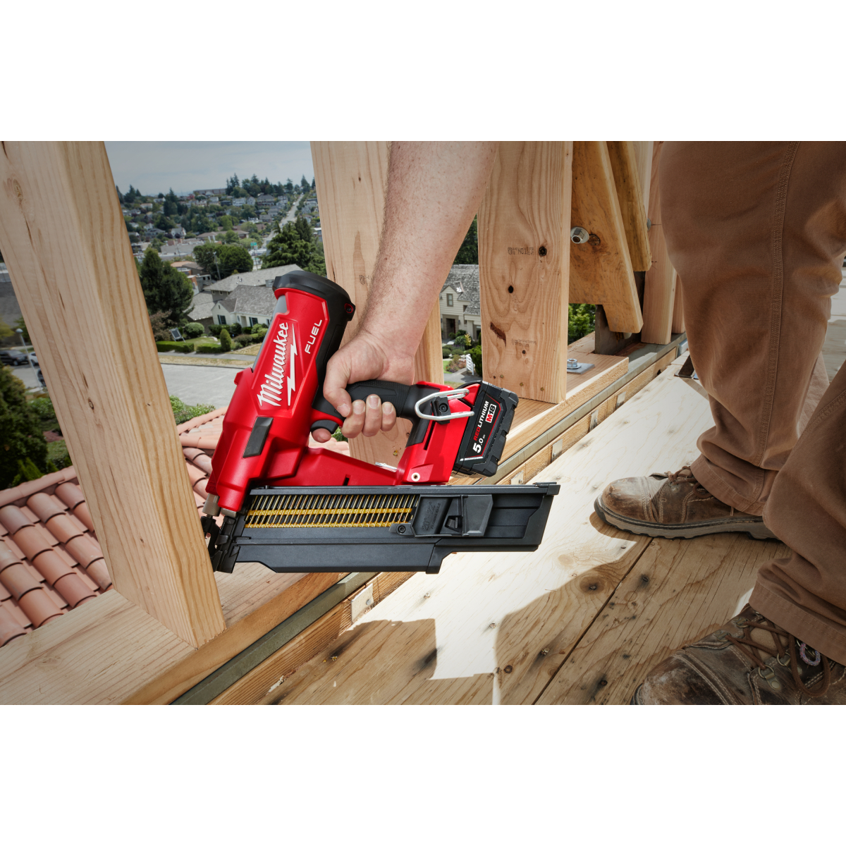 Milwaukee M18FFN-0C Body Only  M18 Fuel Framing Nailer 34° "First Fix" In Carry Case