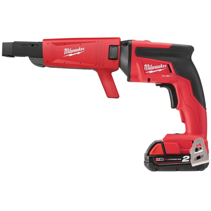 Milwaukee M18FSGC-202X M18 Fuel Drywall Screwgun with Collated Attachment (2 x 2.0ah Batteries, Charger, Dynacase) 