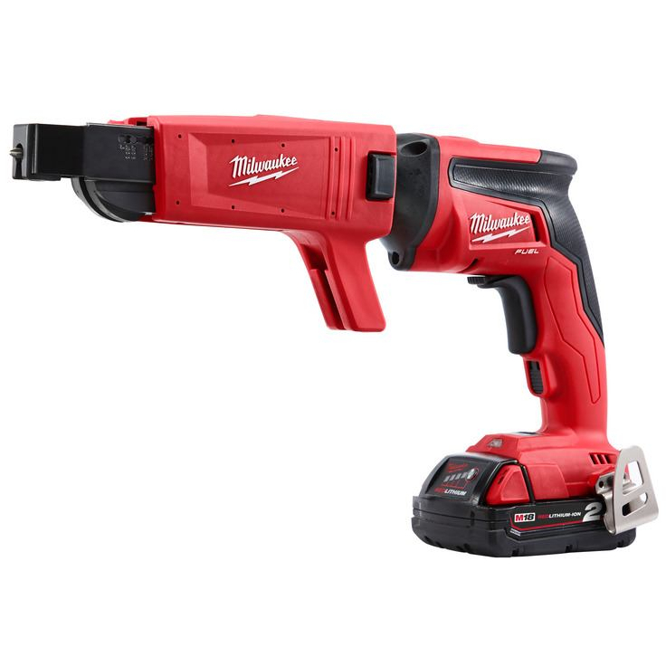 Milwaukee M18FSGC-202X M18 Fuel Drywall Screwgun with Collated Attachment (2 x 2.0ah Batteries, Charger, Dynacase) 