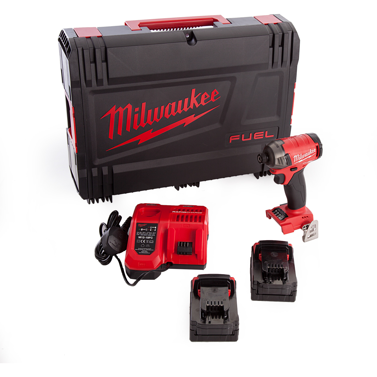 Milwaukee M18FQID-502X M18 Fuel Quiet Impact Driver ( 2 x 5.0Ah batteries, fast charger, dynacase) 