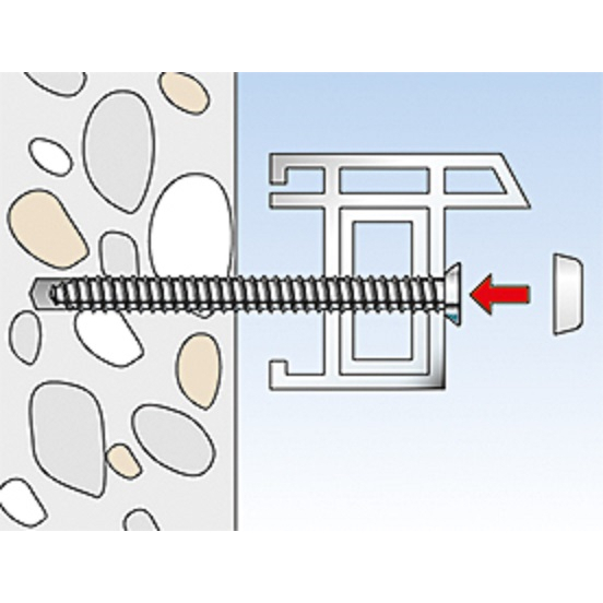 Fischer 532944 Window Frame Screw FFS 7.5 x 212 T30 Flat Head Pack x 100