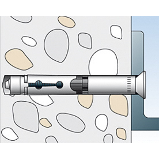 Fischer 510931 High Performance Anchor FH II M8 x 12/15mm SK With Countersunk Head Stainless Steel A4 Pack x 25