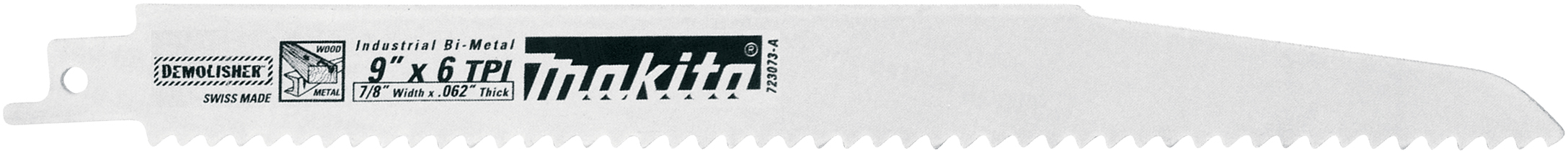 Makita 723076A3 Bi-metal Blade Length: 230mm, No of Teeth: 6, 723076A3