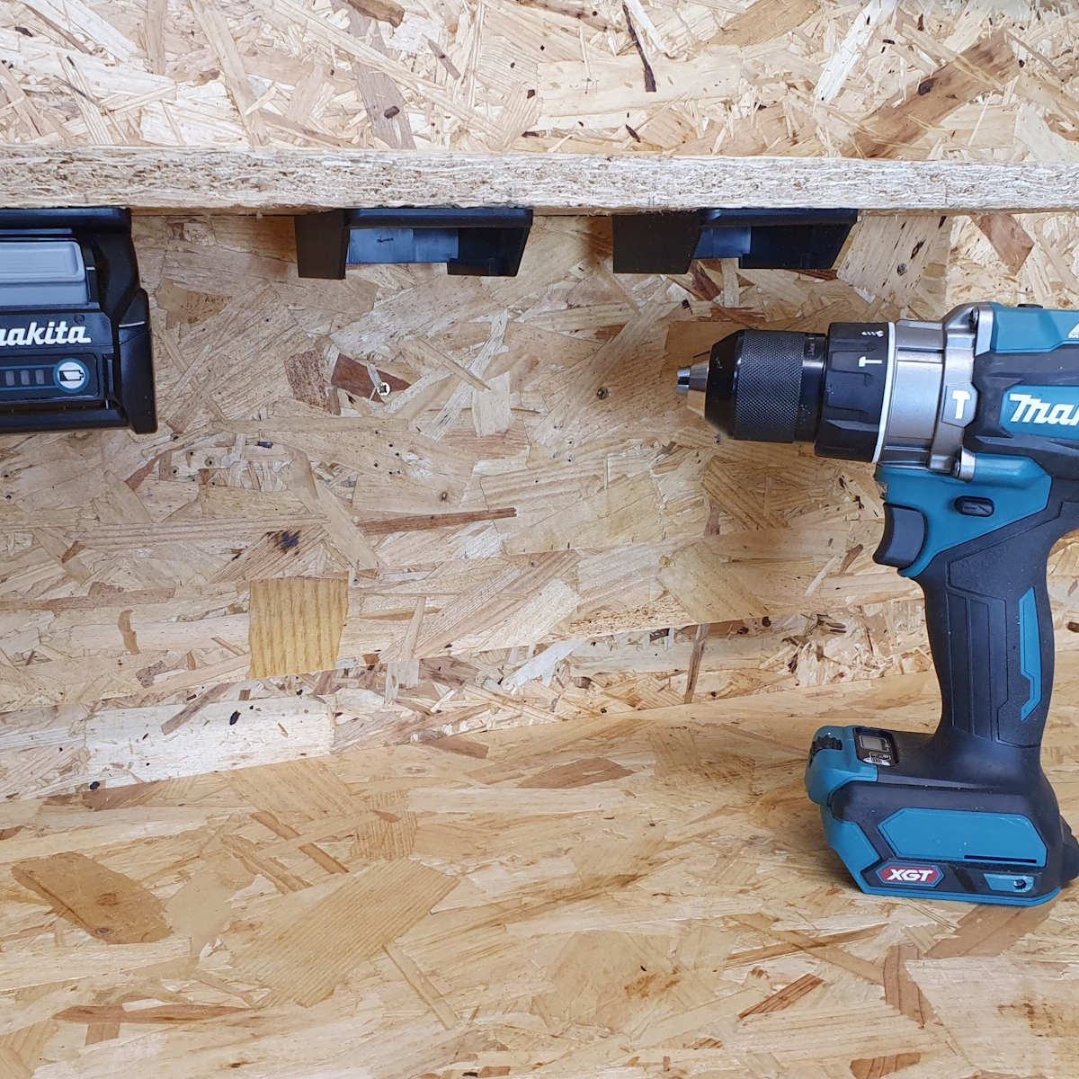 StealthMounts BM-MK40-BLU-6 Blue Battery Mounts for Makita 40V XGT (6 Pack)
