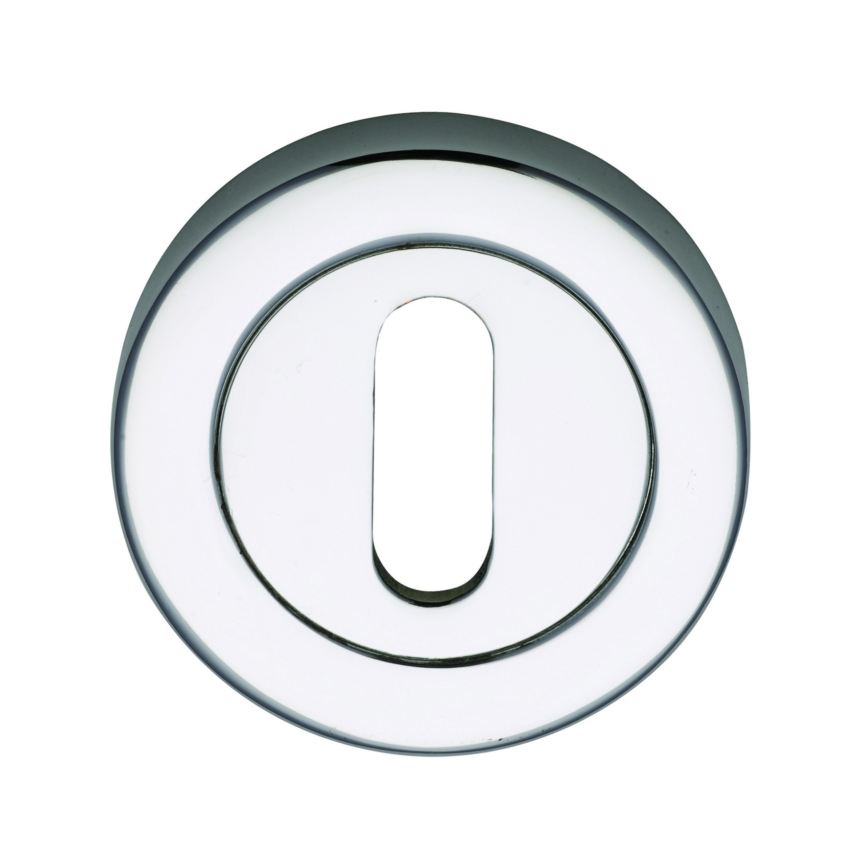 Marcus SS-890-P Polished Steel Line Keyhole Escutcheon (Each)