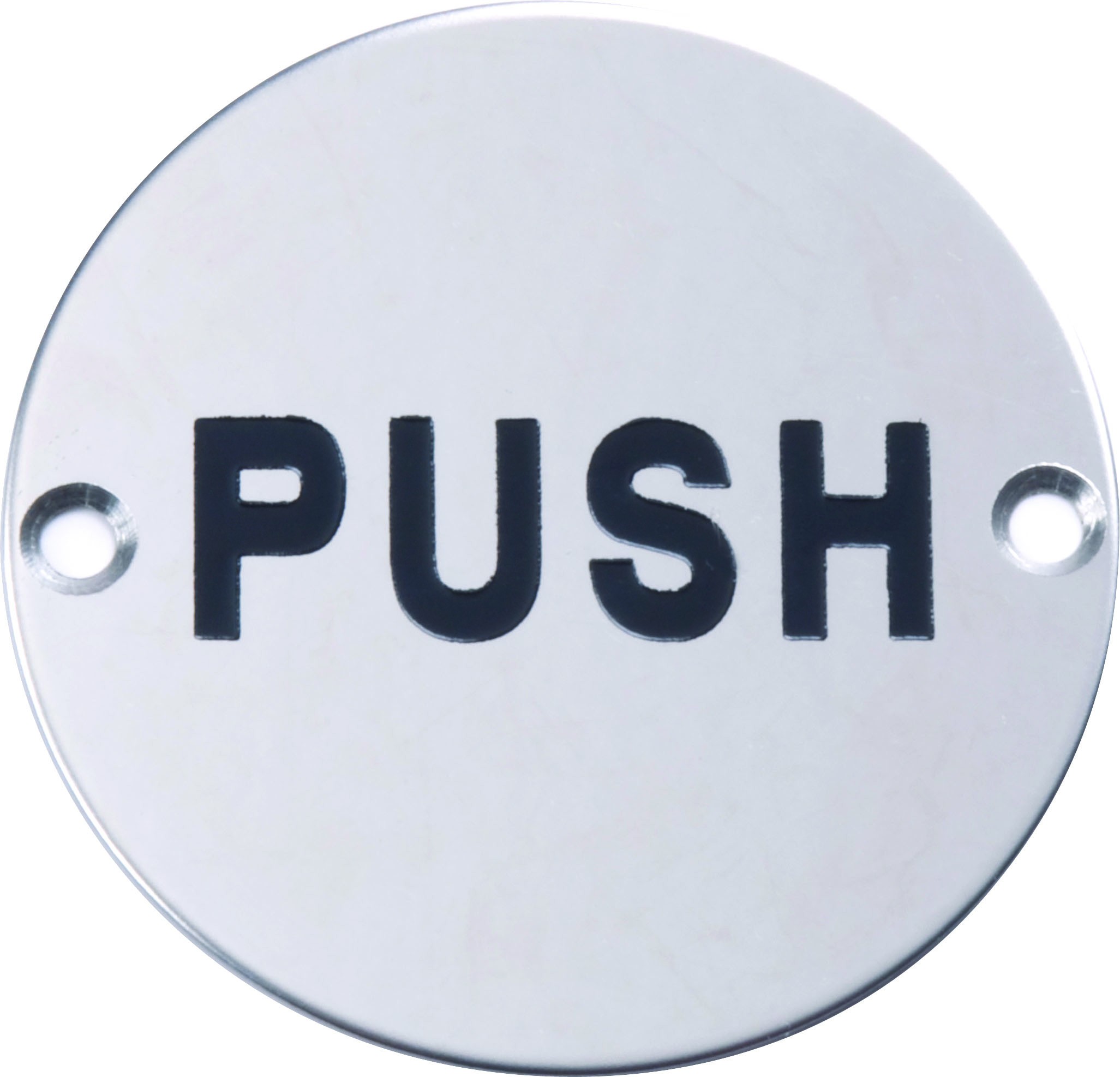 Marcus SS-SIGN016-P Polished Push Symbol