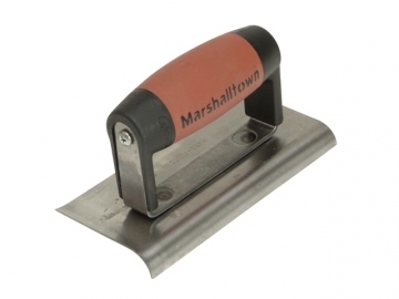 Marshalltown M176D Cement Edger Curved & Straight Ends with Durasoft Handle  6 x 3"