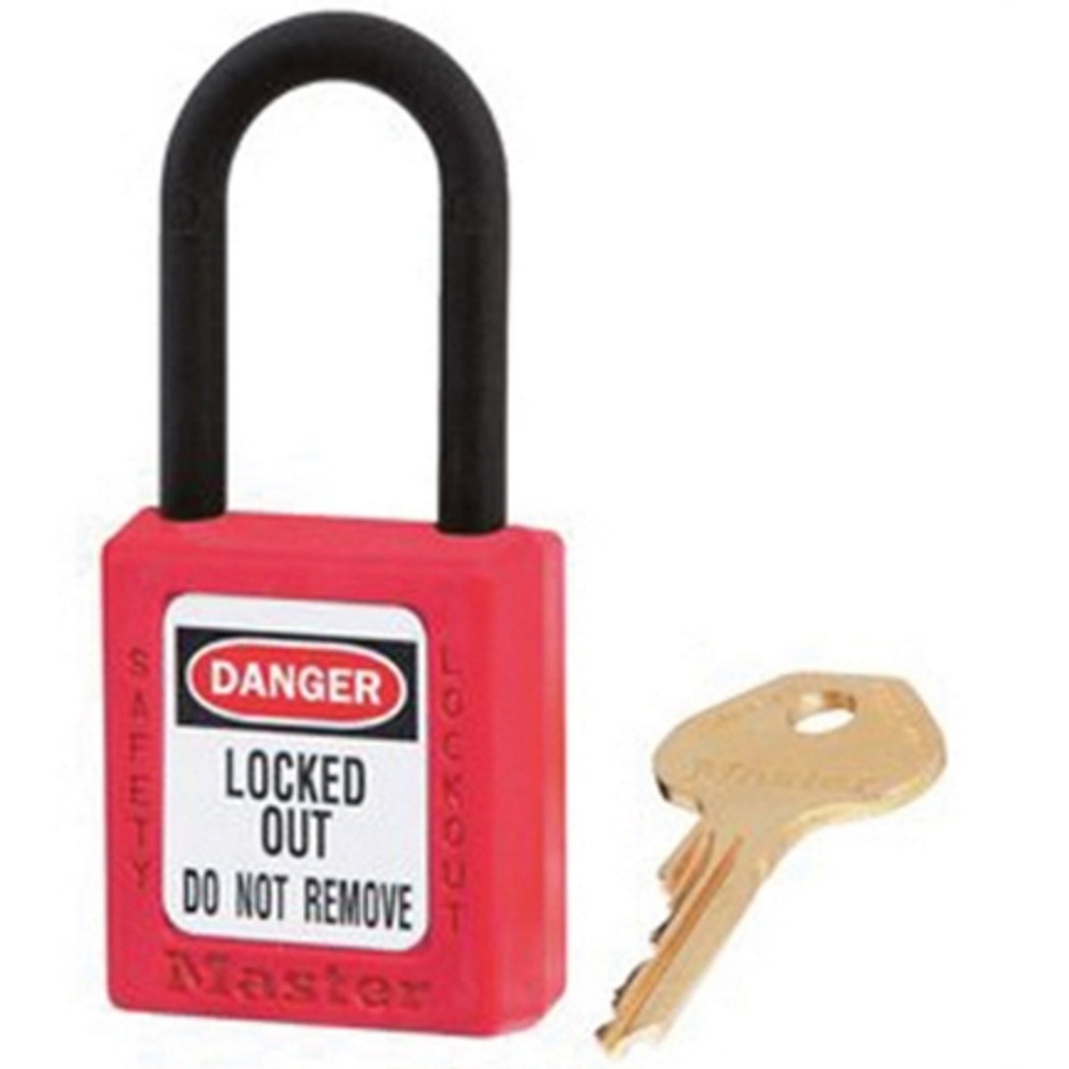 Master Lock 406RED Lockout Padlock - Plastic Shackle 38mm MLKS406RED