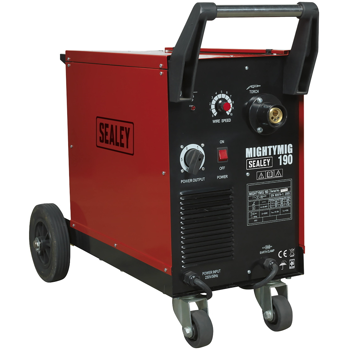 Sealey MIGHTYMIG190 Professional Gas/No-Gas MIG Welder 190Amp with Euro Torch