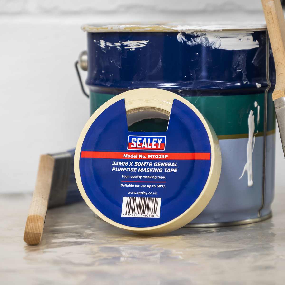 Sealey MTG24P Masking Tape General-Purpose 24mm x 50m 60C