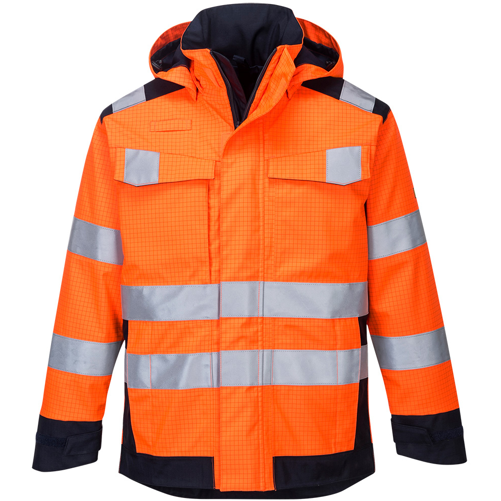 Portwest MV70 FR Modaflame Rain Multi Norm Arc Jacket Flame Resistant  