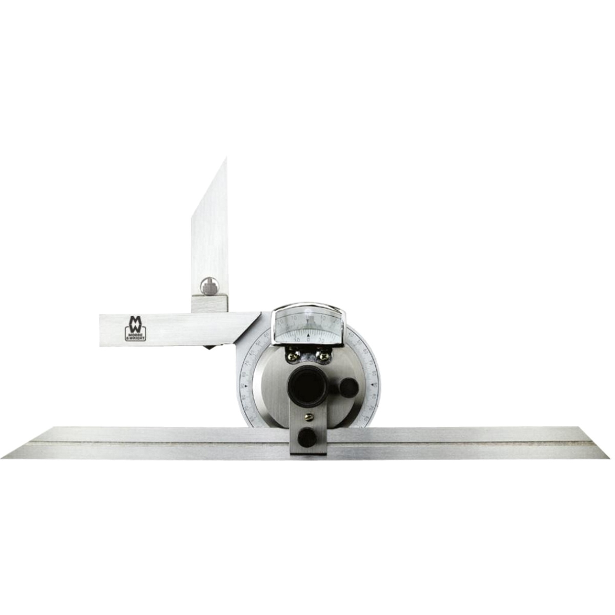 Moore and Wright MW500-01 Universal Bevel Protractor 360° - 150 and 300mm Blade