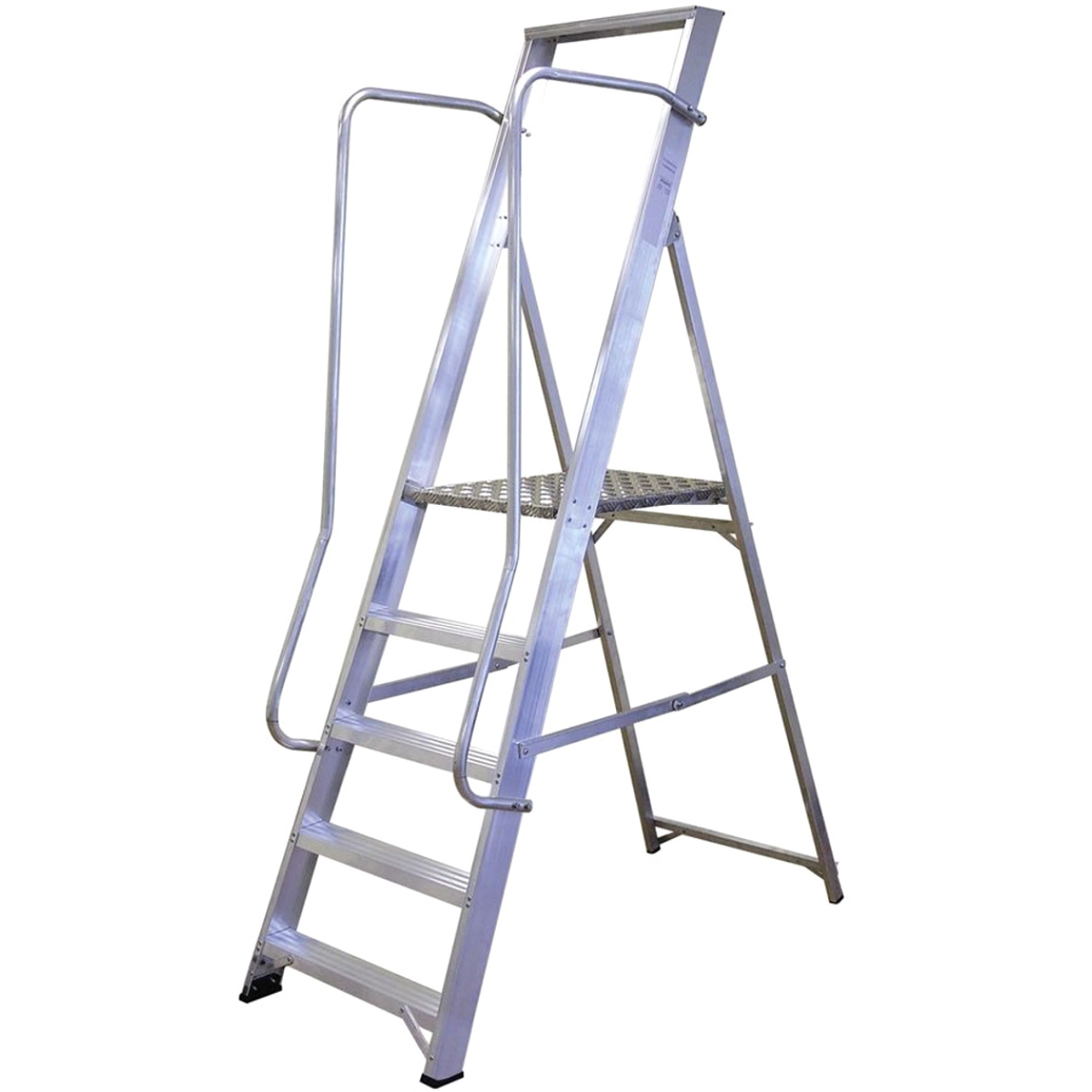 Lyte NBSWP5 2050mm Aluminium Wide Step Ladder 5 Tread EN131-2, 2018 Professional