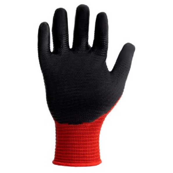 Predator Cardinal  NFPL-R Pred Red Nitrile Foam Gloves SZ10 ( Blue Cuff )