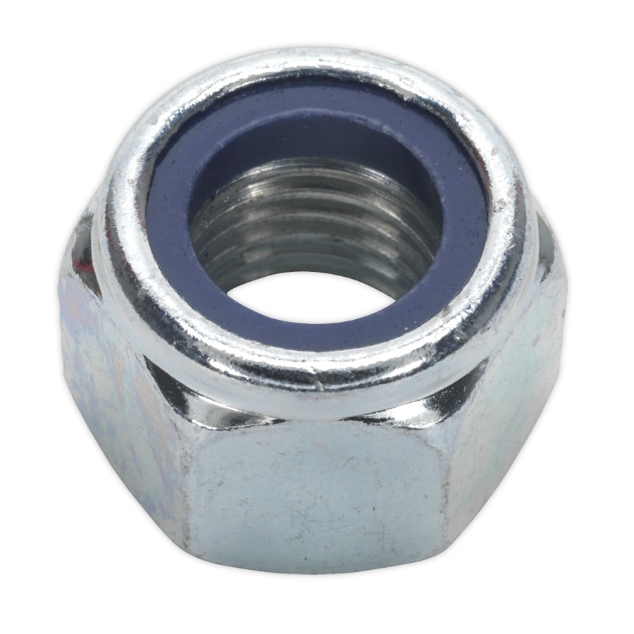 Sealey NLN16 Nylon Lock Nut M16 Zinc DIN 982 Pack of 25