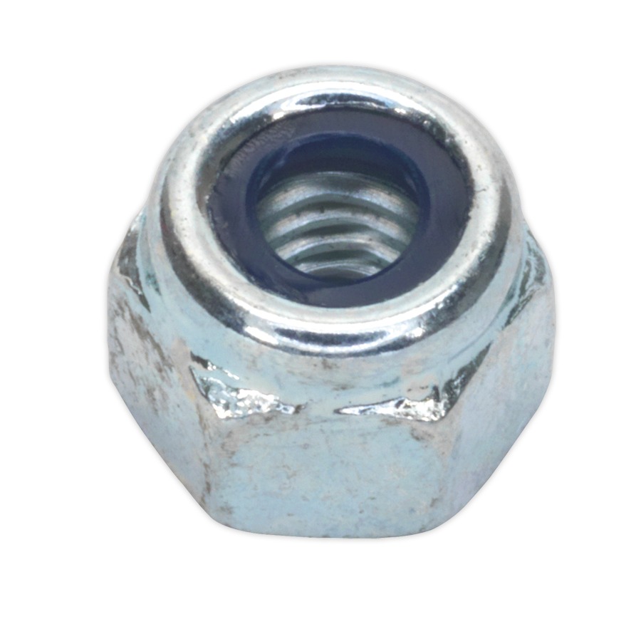 Sealey NLN5 Nylon Lock Nut M5 Zinc DIN 982 Pack of 100