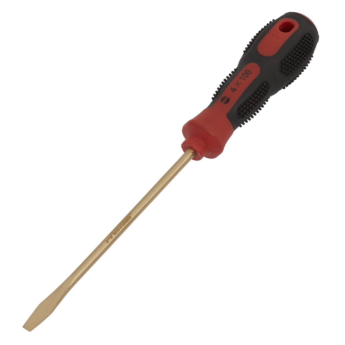 Sealey NS093 Screwdriver Slotted 4 x 100mm - Non-Sparking