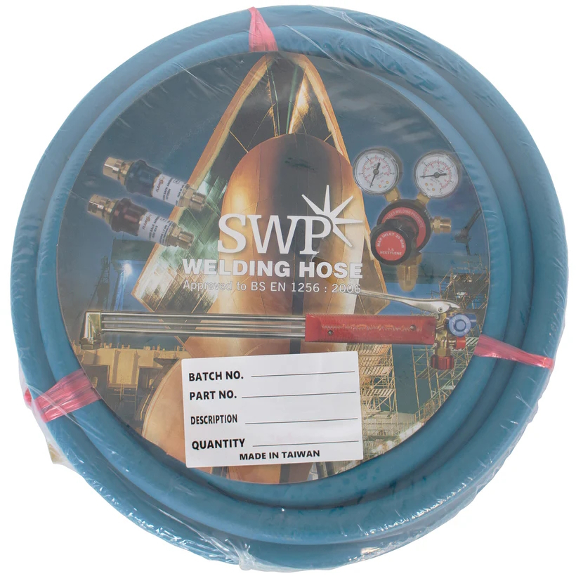 SWP 1339 Oxygen/Acetylene Welding/Cutting Hose Set 1/4"BSP x 10Mtr (BS EN 559)