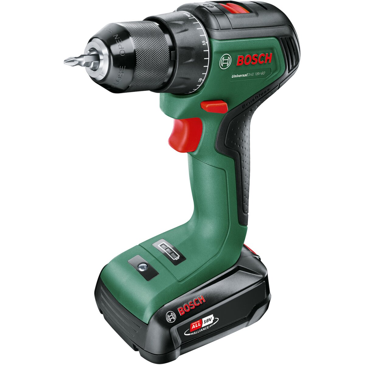 Bosch UniversalDrill 18V-60 18v Universal Drill (1x2.0Ah) in Carry Case