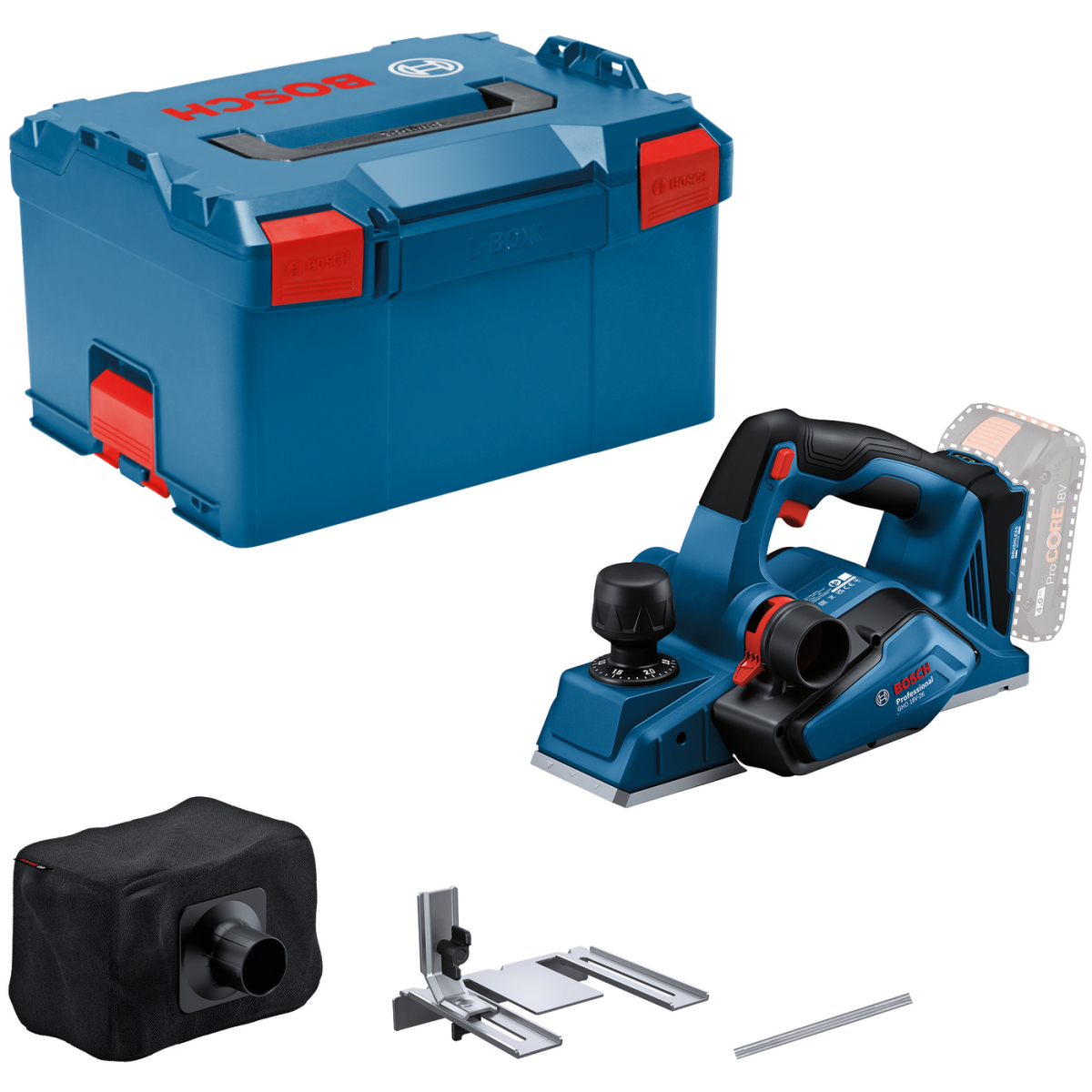 Bosch GHO 18V-26 Body Only 18v BRUSHLESS Planer 2.6mm Depth in L-Boxx