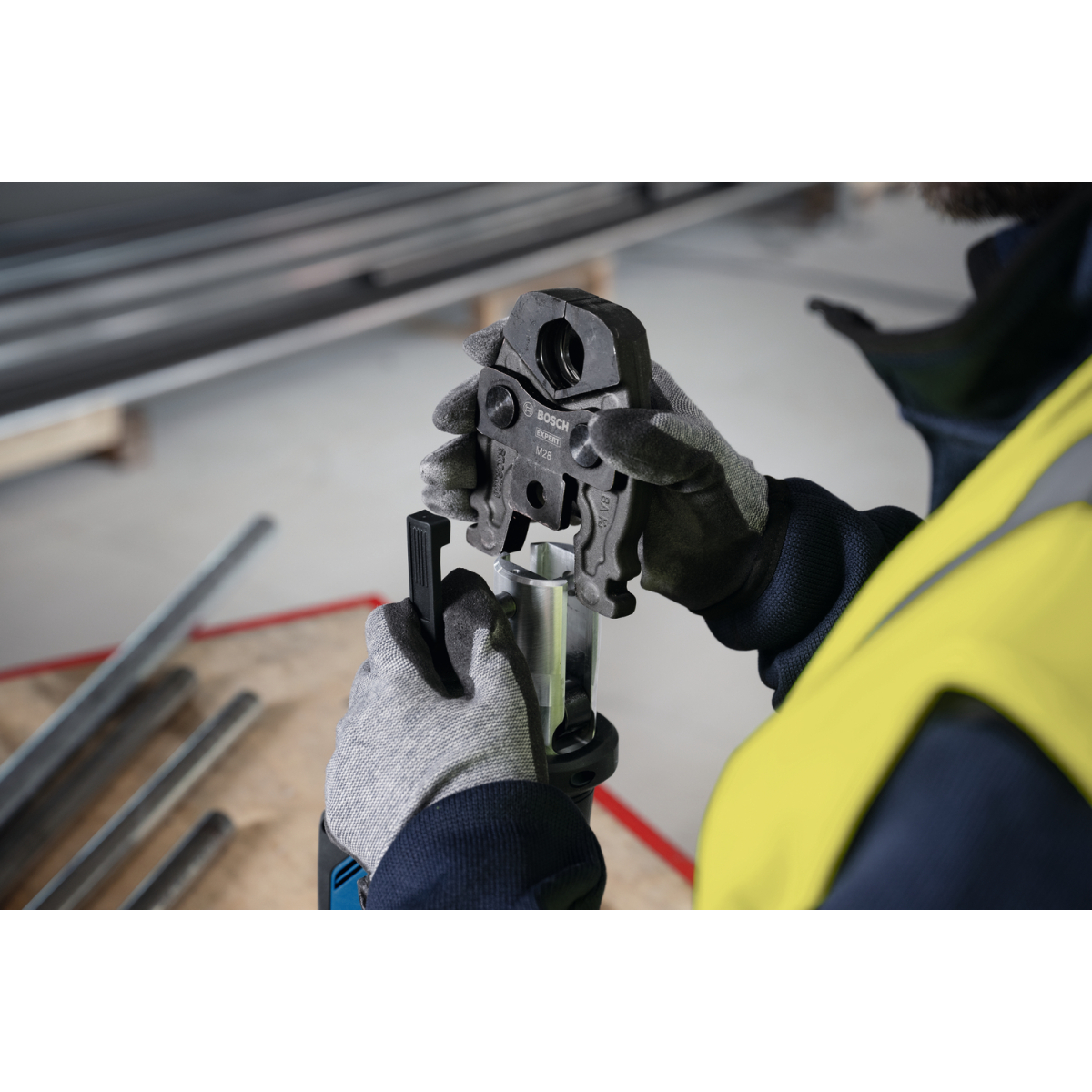 Bosch GPT 18V-19 18v Body Only Press Tool 19kN in L-Boxx