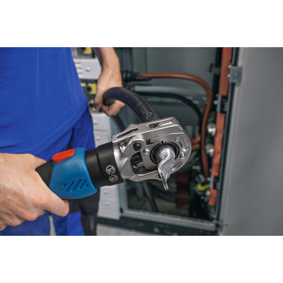 Bosch GPH 18V-60 18v Body Only Hydraulic Crimping Tool in XL-BOXX